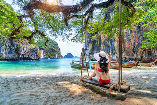 Relaxing on Krabi beach